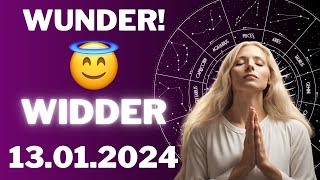 WIDDER ♈️⭐️ EIN WUNDER FÜR DICH 😱 Horoskop  13Januar 2024 widder tarot [upl. by Arocet]