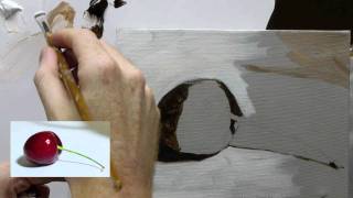 Beginners Acrylic Still Life Painting Techniques demo  Part 2a [upl. by Horbal361]