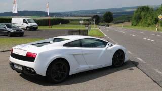 Lamborghini Gallardo LP5604 startup acceleration loud sound in the Eiffel Germany [upl. by Lela]