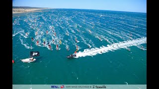 DEFI WIND GRUISSAN 2022 DAY 1 1300 Windsurfers in 40knots Tramontana [upl. by Darra]