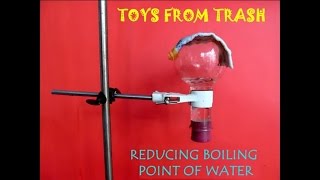 REDUCING BOILING POINT OF WATER  ENGLISH  Fun with pressure [upl. by Freemon]