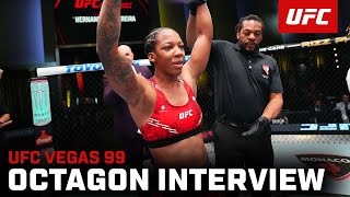 Joselyne Edwards Octagon Interview  UFC Vegas 99 [upl. by Qirat]