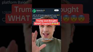 Trump Just Bought WHAT Crypto😨😨 [upl. by Nahgiem]