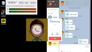 How to Record Both Sides Audio of KakaoTalk Voice Call or Video Call [upl. by Ahsinit249]