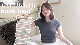 a huge birthday book haul 18 books [upl. by Ayotal]