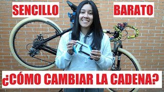 CÓMO CAMBIAR LA CADENA DE TU BICI PIEZAS Y HERRAMIENTAS DE DECATHLON  Leire BTT [upl. by Mcneil]