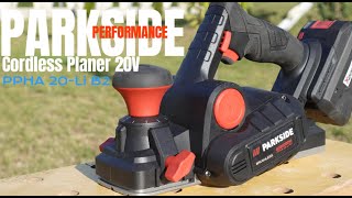 PARKSIDE PERFORMANCE PPHA 20Li B2  Cordless Planer 20V [upl. by Dorothea]