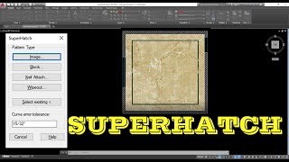 AutoCAD super hatch easy create any texture hatch [upl. by Kosse]