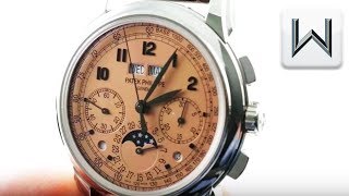 SALMON DIAL Patek Philippe 5270P001 Perpetual Calendar Chronograph Luxury Watch Review [upl. by Leodora135]