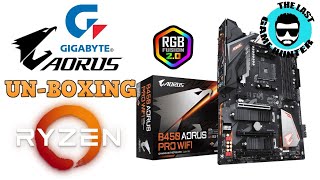 GIGABYTE B450 AORUS PRO WiFi Main Board UNBOXING [upl. by Gronseth]