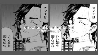 directional blur transition  after effects [upl. by Eberta151]