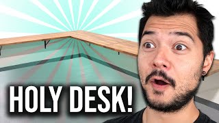 BUILDING A MASSIVE FLOATING DESK 5 desks combined PART 1 [upl. by Nylcoj]