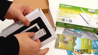 150Mbps High Gain Wireless USB Adapter TLWN722N TPLink  Unboxing by wwwgeekshivecom [upl. by Enale]