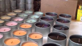 Making candles Wooden Wick Soy Candles [upl. by Blus]