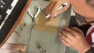 Installing a futtock staff and making and using a jig to tie ratlines [upl. by Dnumyar]