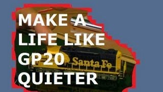 LIFE LIKE N SCALE GP20 HOW TO MAKE IT RUN QUIETER AND SMOOTHER [upl. by Miranda955]