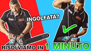 COME RISOLVERE MOTOSEGA INGOLFATA in 1 MINUTO [upl. by Octavius]