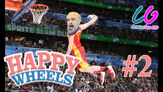 SLAM DUNKS ALL ROUND  Happy Wheels  Part 2 [upl. by Laeria84]