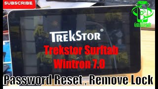 Trekstor Surftab Wintron 70 Password Reset  Remove Lock [upl. by Remat152]