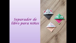 ¡Haz que la lectura sea más divertida Tutorial de separadores de 📚 libros para niños [upl. by Aynor]