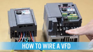 How to wire a VFD  variable frequency drive [upl. by Edrei]