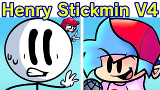 Friday Night Funkin VS Henry Stickmin V4 Part 1 FULL WEEK  Cutscenes FNF ModHard 40 [upl. by Eirroc391]