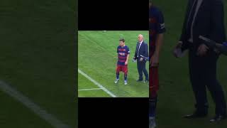 Simeone’s reaction to Messi getting subbed on footbaledits edit footballedits messi shorts [upl. by Naamana]