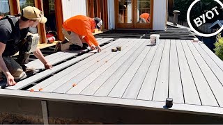 How To Install Timbertech Decking [upl. by Ahsilyt242]