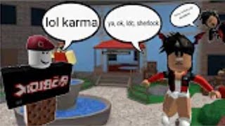 Teamers get karma  Murder Mystery 2  ROBLOX somerandomboy0 reupload [upl. by Knighton16]