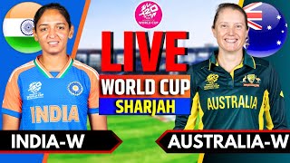 India vs Australia Women Live  Live Cricket Match Today  Womens T20 World Cup  IND W vs AUS W [upl. by Lossa]