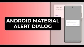 Android Material Alert Dialog Tutorial KOTLIN [upl. by Kcirb843]