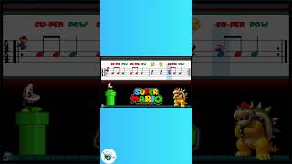 Mario Rhythm Play Along Elementary Music Class Beginner Version [upl. by Ecirtap]