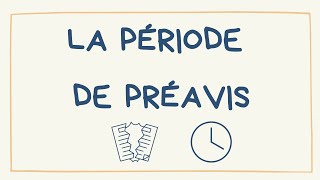 La période de préavis démission licenciement suspension de préavis  explications [upl. by Siraval]