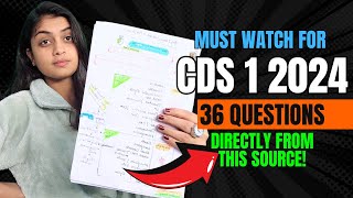 CDS Most Important Topics  100 exam में आएंगे  CDS 1 2024 Preparation  SURESHOT TOPICS FOR CDS [upl. by Anivle]