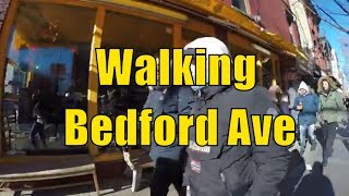 ⁴ᴷ Walking Tour of Brooklyn NYC  Bedford Avenue from Williamsburg Bridge to Manhattan Avenue [upl. by Enial]