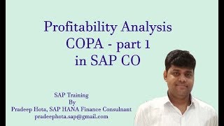 Profitability Analysis in SAP CO  Part 1  Costing Based COPA  Account Based COPA  SAP CO [upl. by Jacobine]