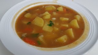 Einfache KartoffelSuppe selber machen  Mittagessen  Rezept [upl. by Kissie]