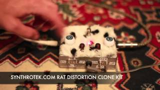 ProCo Rat Distortion Pedal Stomp Box with Germanium Diode MODS on BOARD  Synthrotekcom [upl. by Nehtan258]