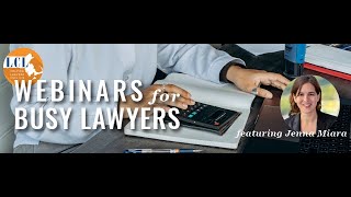 IOLTA 101 What Massachusetts Lawyers Need to Know Webinars for Busy Lawyers [upl. by Ardnasella]