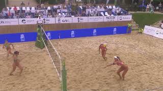 Highlights final femenina Campeonato de España de Vóley Playa 2023 [upl. by Drawyah473]