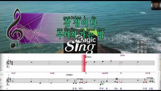 매직씽아싸노래방 윤현상 YOON HYUN SANG  감정이다무뎌져가는밤 노래방karaoke  MAGICSING [upl. by Renrew]