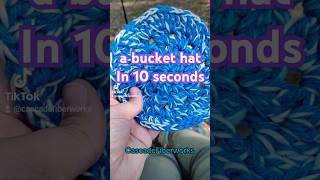 Crocheting a blue bucket hat crochetprojects [upl. by Autrey]