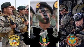 Top 10 Mejores Himnos y Marchas Militares del PERÚ [upl. by Rossing832]