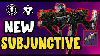 This Seasons Hidden Gem  SUBJUNCTIVE God Roll PVP Gameplay Review  Destiny 2 [upl. by Suhploda]