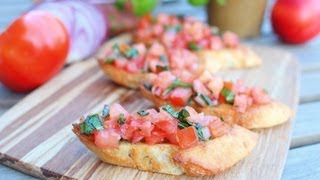 Italian Bruschetta Recipe  GetFitWithLeyla [upl. by Waiter]