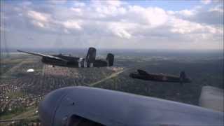 Avro Lancaster from on board the Mosquito HD [upl. by Acisse]