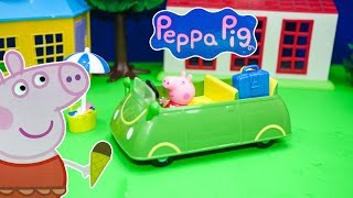 The Peppa Pig Holiday Car a Toy Unboxing [upl. by Daggett532]