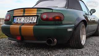 Stock vs Manzo Catback Exhaust Sound  Mazda MiataMX5 [upl. by Shawn]