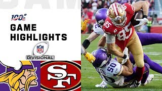 Vikings vs 49ers Divisional Round Highlights  NFL 2019 Playoffs [upl. by Eselahc]