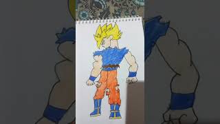 Goku Super Saiyan 1 Arc Namek drawing nostalgia epic [upl. by Imekawulo919]